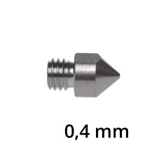 Titanová tryska MK8 1,75 (závit M6) průměr 0,4 mm