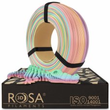 PLA filament ReFill Rosa3D Pastel Rainbow 1,75 mm 1 kg