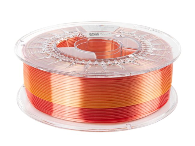 PLA filament Spectrum SILK Rainbow (Fire Red) 1,75 mm 1 kg