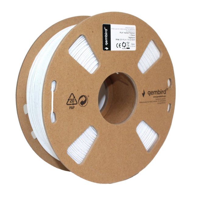 PLA filament Gembird mramor (marble) 1,75 mm 1 kg