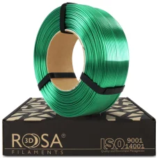 PLA filament ReFill Rosa3D lesklá smaragdová zelená (Silk Emerald Green) 1,75 mm 1 kg