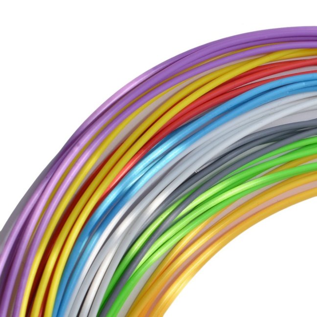 Sada PLA náplní pro 3D pero – 8 perleťových barev – 1,75 mm 8× 2 m