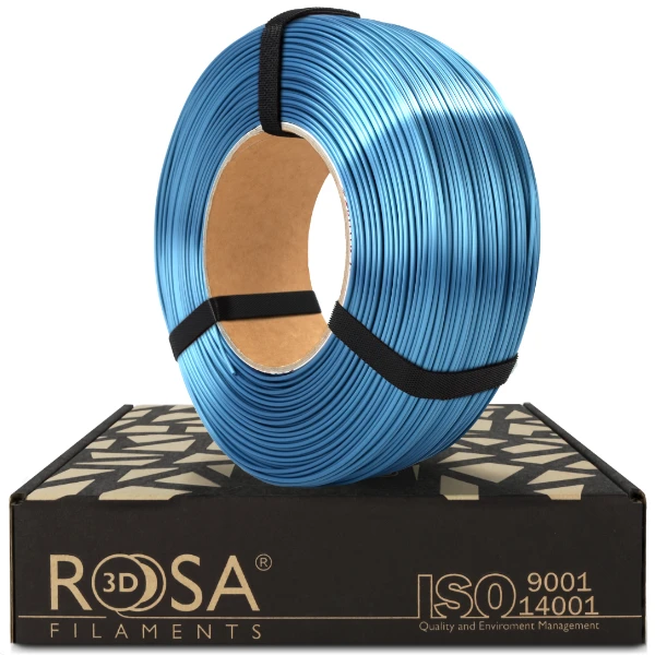 PLA filament ReFill Rosa3D lesklá námořní modrá (Silk Navy Blue) 1,75 mm 1 kg