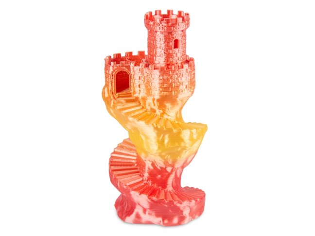 PLA filament Spectrum SILK Rainbow (Fire Red) 1,75 mm 1 kg