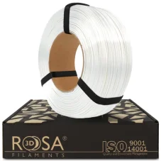 PLA filament ReFill Rosa3D lesklá bílá (Silk White) 1,75 mm 1 kg