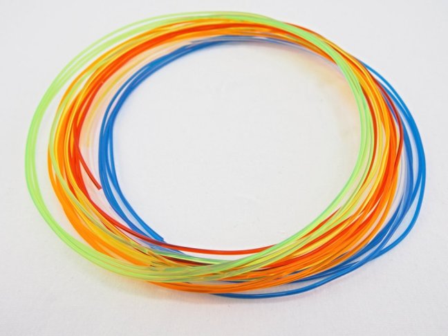 Sada PLA náplní pro 3D pero – 6 průsvitných barev – 1,75 mm 6× 2 m