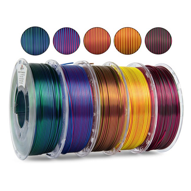 PLA filament Spectrum multipack (5 pack) Magic SILK 1,75 mm 5x 0,25 kg