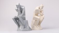 PLA filament Filament-PM mramor tmavý (MarbleJet dark) 1,75 mm 0,5 kg