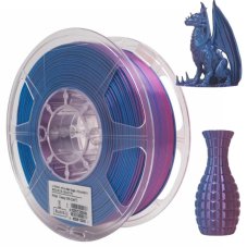 PLA dvoubarevný filament eSUN Magic Silk fialovo-modrý (red-blue) 1,75 mm 1 kg